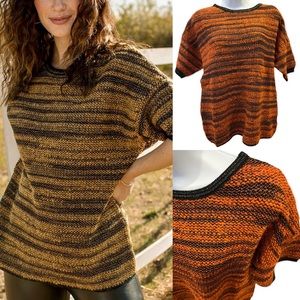 MILAN KISS Short-Sleeve Sweater Size L